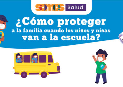 VOLANTE: ¿Como proteger a la familia cuando los niños y niñas van a la escuela?